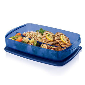 Vent N Serve Divided Rectangle Microwave Container